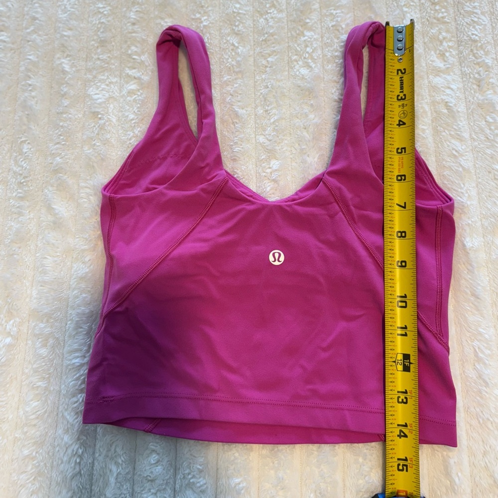 Lululemon Align Tank Ripened Raspberry Pink Sports Bra Activewear Athleisure $68 - Picture 9 of 10